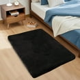 thumbnail image 1 of Goolela Faux Fur Area Rug 2x3 Fluffy Faux Fur Rabbit Rug for Living Room Fuzzy Furry Washable Rug for Bedroom Nursery Room Black Rug Rectangle, 1 of 7