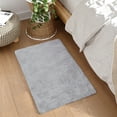 thumbnail image 1 of Goolela Fluffy Faux Fur Rug 2x3 Fluffy Faux Fur Rabbit Rug for Living Room Fuzzy Furry Washable Rug for Bedroom Nursery Room Gray Rug Rectangle, 1 of 8