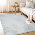 thumbnail image 1 of Goolela Fluffy Shag Rug Gray 3x5 Rug Washable Faux Fur Rug Bedroom Rug Furry Rug for Living Room Dorm Nursery Rug Plush Soft Fuzzy Rug Rectangle, 1 of 8