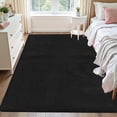 thumbnail image 1 of Goolela Fuzzy Area Rug 6x9 Black Rug Faux Fur Rabbit Rug for Living Room Fluffy Rug Plush Soft Washable Rug Furry Rug for Bedroom Rectangle, 1 of 9