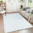 thumbnail image 1 of Goolela Fuzzy Rug White Rug 4x6 Shaggy Furry Rug Fluffy Faux Fur Rug Washable Area Rugs for Bedroom Living Room Entryway Nursery Room Rectangle, 1 of 9
