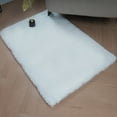 thumbnail image 1 of Goolela White Fluffy Rug 2x3 Faux Fur Rabbit Area Rug for Living Room Bedroom Fuzzy Washable Rug Furry Nursery Rug Rectangle, 1 of 8