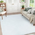 thumbnail image 1 of Goolela White Fluffy Rug 5x8 Fur Rug Faux Fur Rabbit Rug for Living Room Fuzzy Furry Washable Rug for Living Room Bedroom Rectangle, 1 of 9