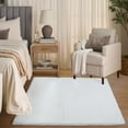 thumbnail image 1 of Goolela White Fur Rug 3x5 Faux Rabbit Rugs for Living Room Fluffy Shaggy Rug for Bedroom Teen Room Furry Rug Rectangle, 1 of 9