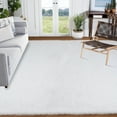 thumbnail image 1 of Goolela White Rug 6x9 Large Fuzzy Rug Fluffy Faux Fur Rug for Living Room Bedroom Nursery Shag Furry Rug Rectangle, 1 of 9