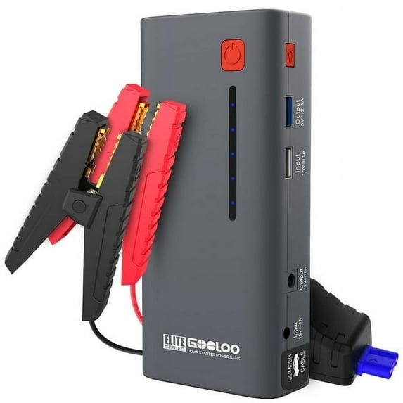 Gooloo GE1200 1200A Peak Portable with 12V Battery Booster Box Automotive Jump Starter