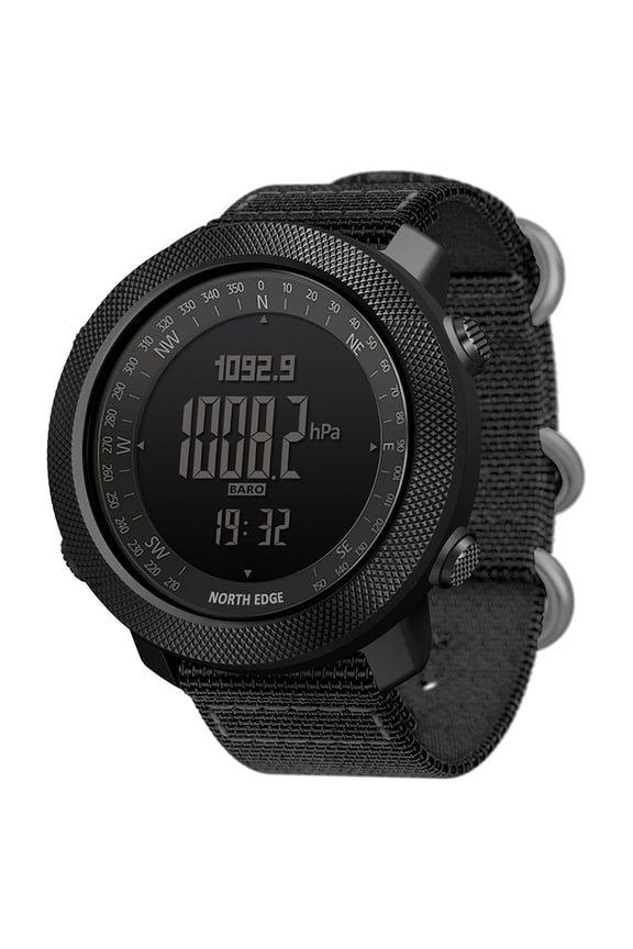 Men's Digital Sports Watch, Black