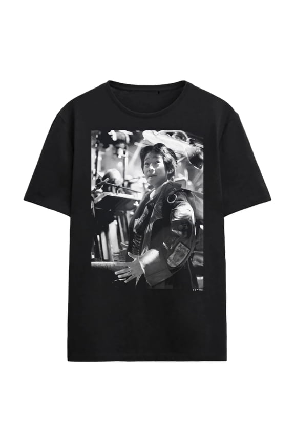 Goonies Data Noir Adult Black Crew Neck Short Sleeve T-shirt-Small