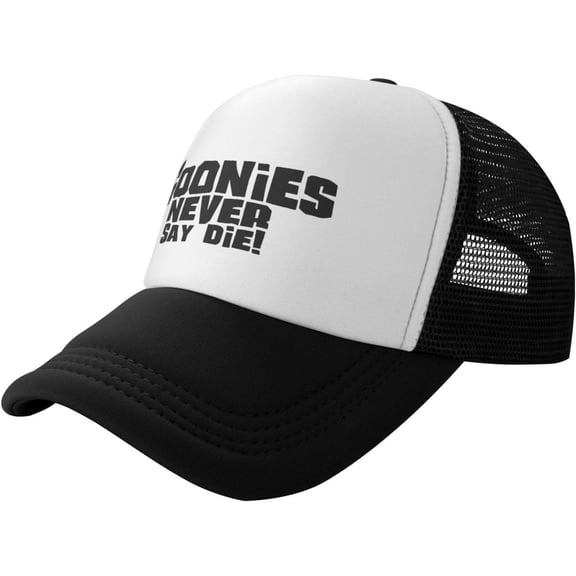Goonies Never Say Die Unisex Adjustable Washed Baseball Cap Black