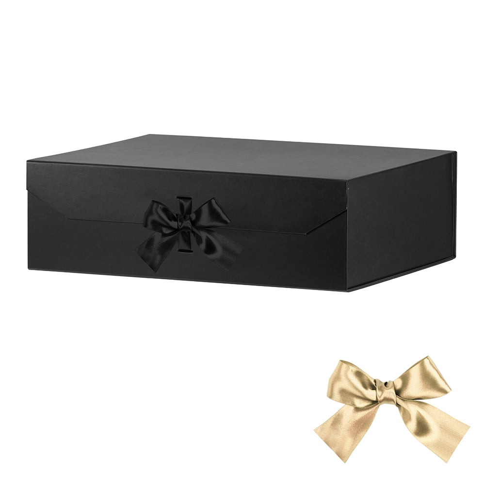 GoooodGift Extra Large Black Gift Box 16x13x5.5 Inches, Huge Gift Box