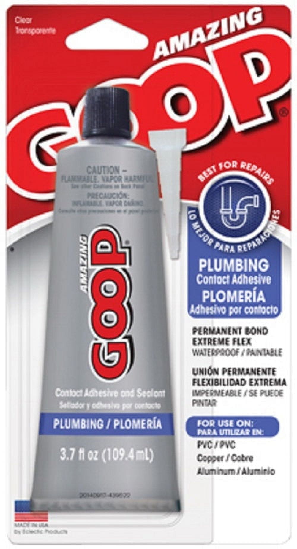 Goop 150012 3.7 oz Tube Of Amazing Goop Plumbing Adhesive - Quantity of 10