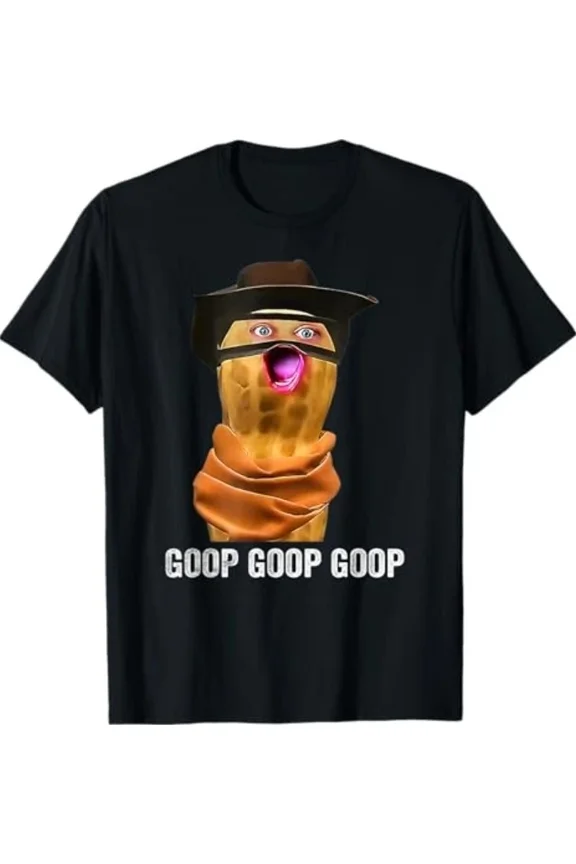 Goop Goop Cowboy Peanut Meme Funny Internet Humor Western Hat Unisex T-Shirt, S-5XL
