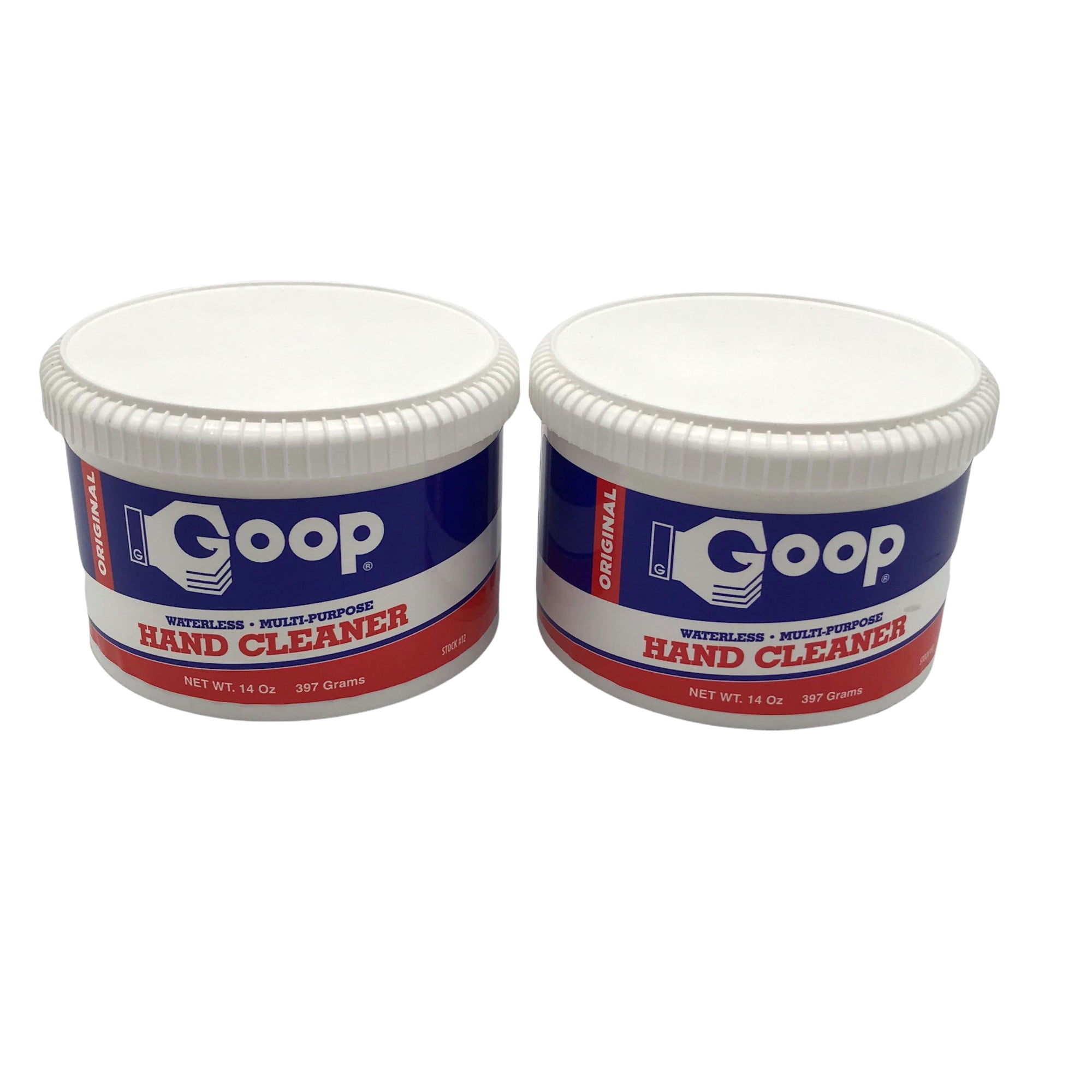 Goop Hand Cleaner Laundry Stain Remover, 14 Ounce Tub, Pack of 2