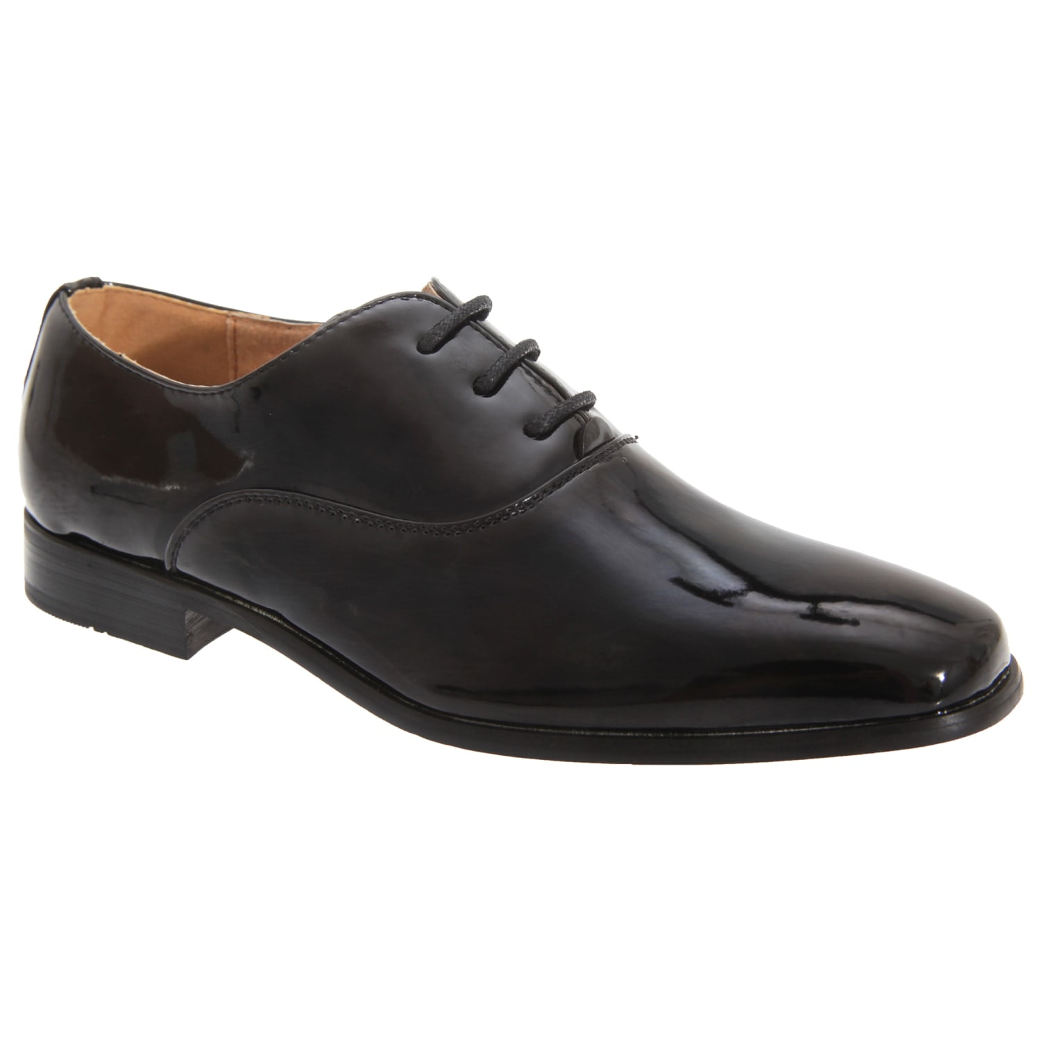 Goor Boys Patent Leather Lace Up Oxford Tie Dress Shoes