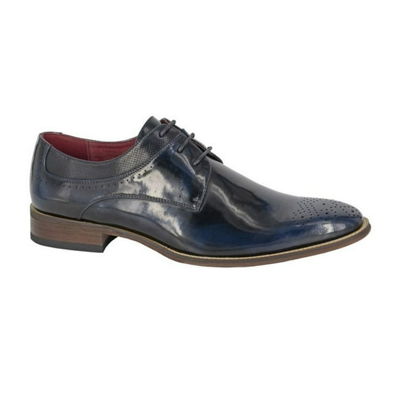 Goor Mens Burnished Leather Lined Gibson Shoes