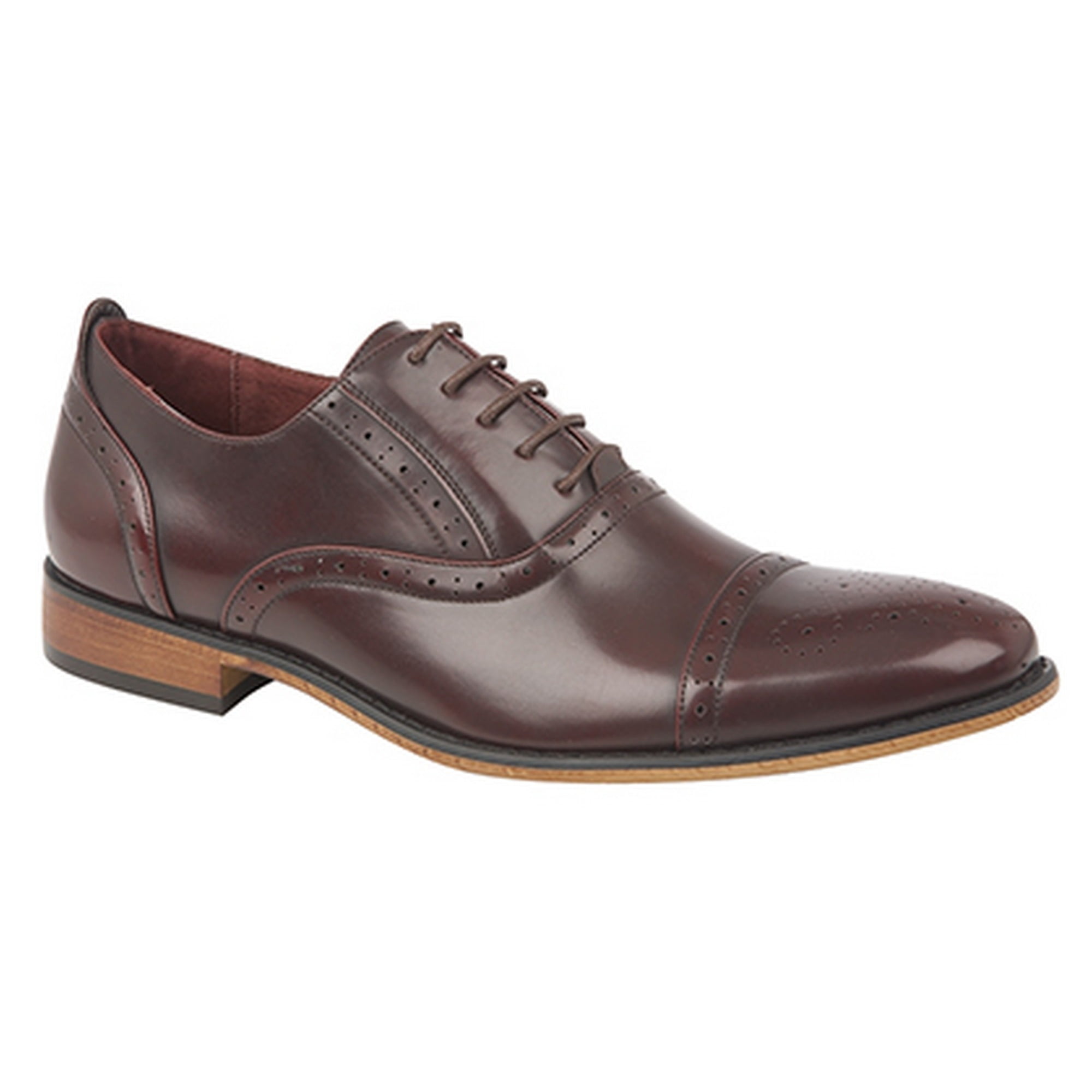 Goor B424B Jungen Dunkelbraun Leder Formell Mode 5 Ösen Oxford Brogue Schuhe