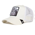 thumbnail image 1 of Goorin Bros. The Farm Unisex Original Adjustable Snapback Trucker Hat One Size White (White Tiger), 1 of 5