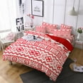 thumbnail image 1 of Goory Christmas Microfiber Breathable Bedspread Comforter Holiday 3 Pieces Coverlet Set Ultra Soft Decor Bedding Quilt Sets Style P Full, 1 of 1