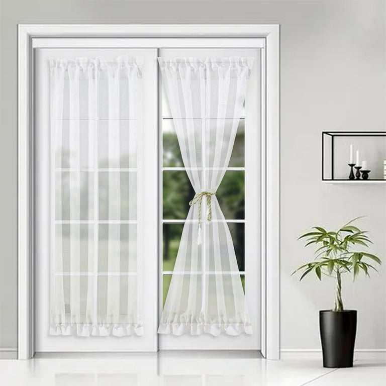 Patio store door curtains