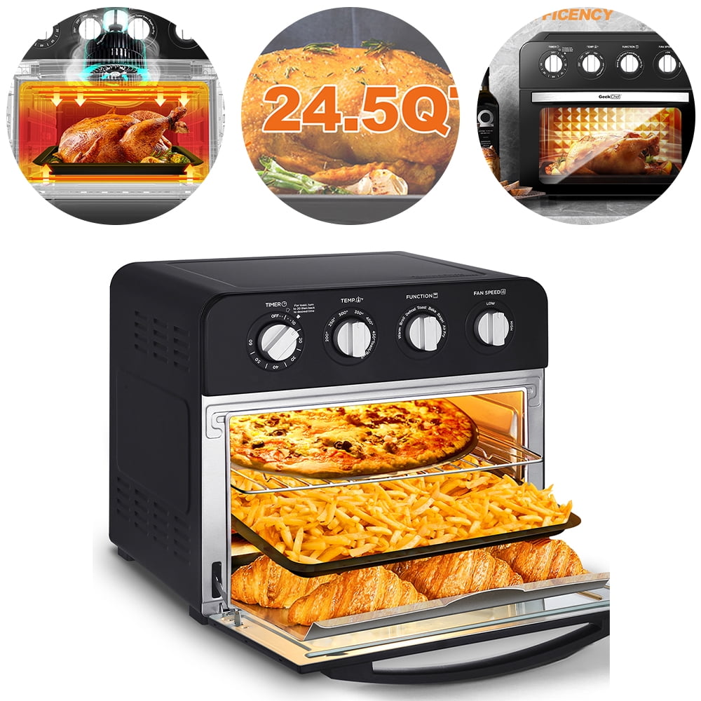 Goory Smart Toaster Oven Convection Countertop Air Fryer OilFree Black