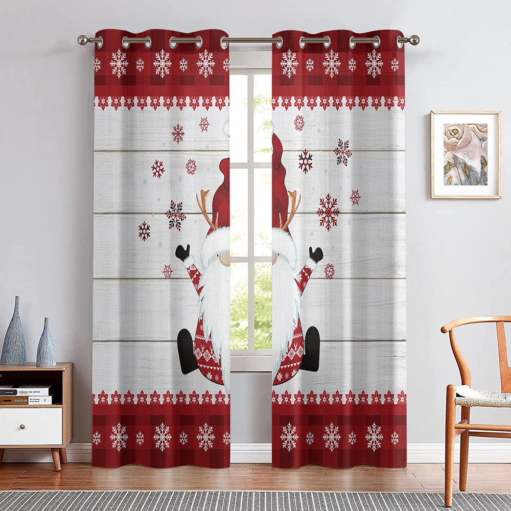 Goory Window Curtain Blackout Drapes Thermal Insulated Xmas Luxury ...