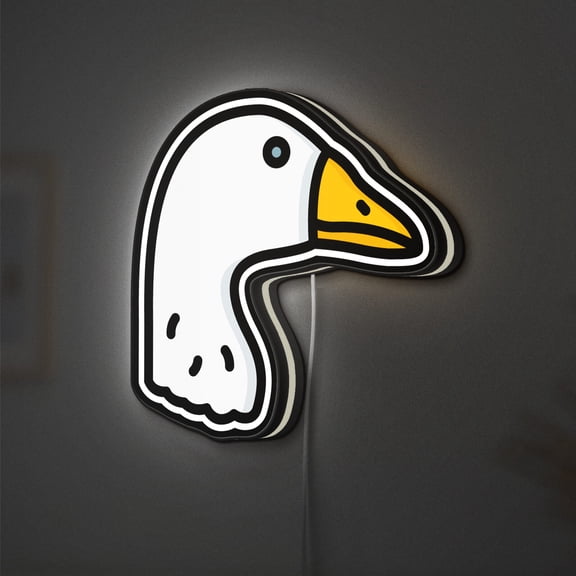 Goose 3D Novelty Light Box, Lighted Bird Decor for Nature Lovers and Rustic or Wildlife-Themed Rooms (Width 8 inch, 20cm)