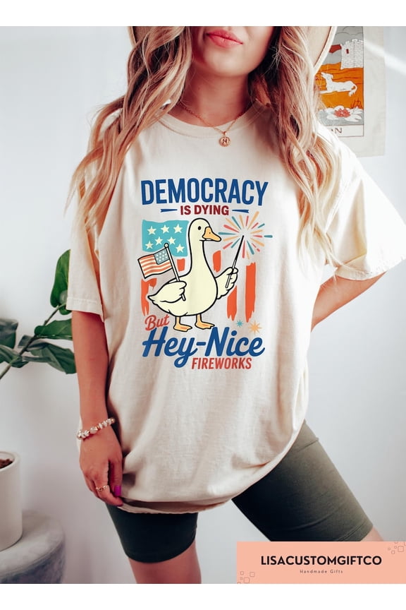 Goose 4th July Shirt, Funny 4th Of July T-shirt, Protest Independence Gift, Patriotic TH120635
