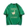 thumbnail image 1 of Goose Anatomy Funny Duck Graphic Gamer Retro Men's Black T-Shirt Gothic Men's T-Shirt Ullzang Street Plus Size Women's T-Shirt, 1 of 6