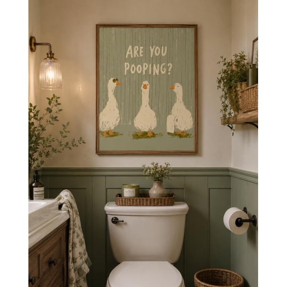 Goose Are You Contemporary Decorative Design Statement Accent Interior Display Visual Wall Art
