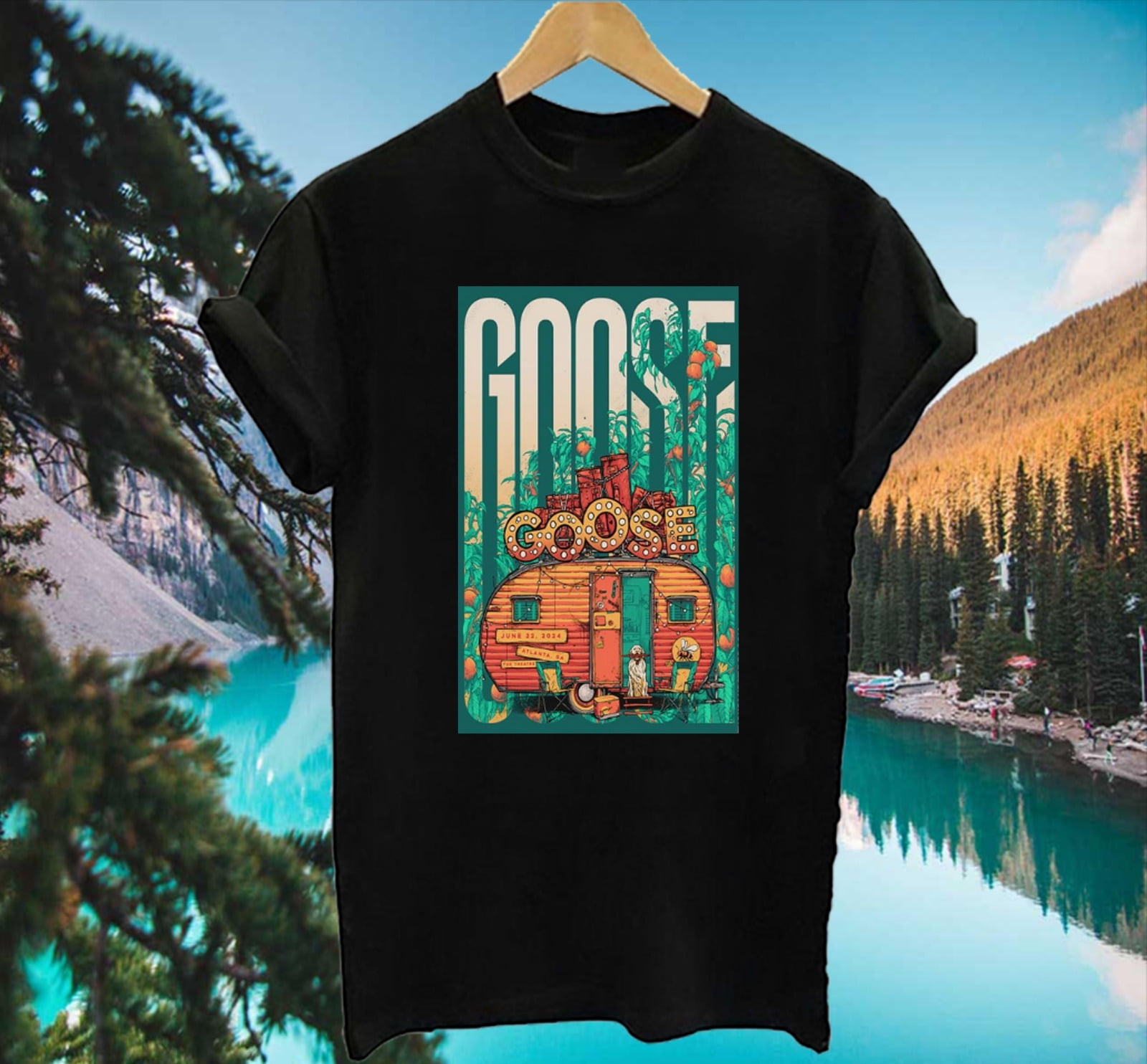 Goose Band Event At Fox Theater June 2024 T Shirt Black S5XL CG1145