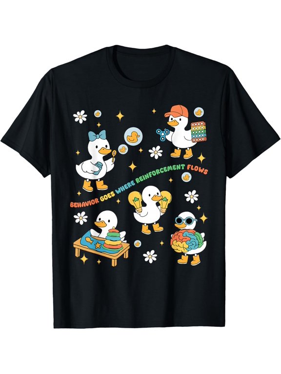 Goose Behavior Analyst RBT ABA Therapy SPED Teacher T-Shirt