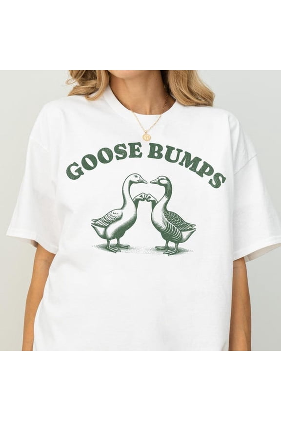 Goose Bumps T Shirt, Retro Goose Meme Tee, Vintage Graphic Shirt, Funny Shirt, Unisex Oversize Vintage Meme Shirt, Gift TShirt, Silly Goose
