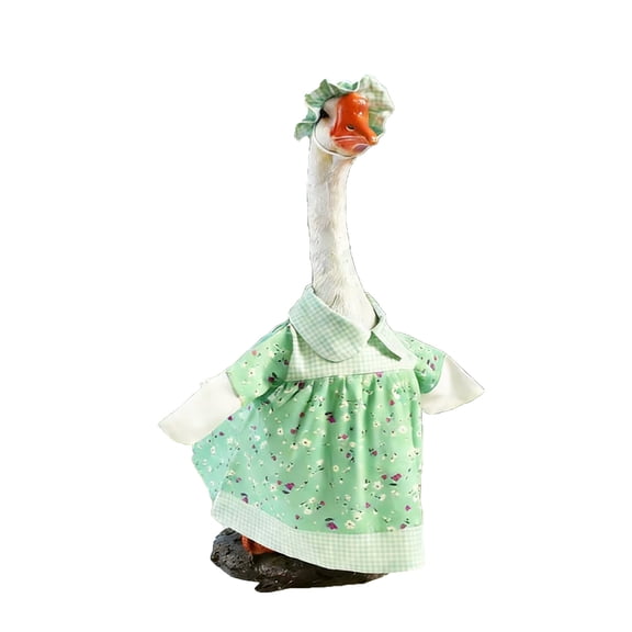 Goose Clearance! YZEGDCH Porch Goose Outfits, Valentine, St. Patrick, Easter, Patriotic, Halloween, Thanksgiving, Christmas, Lawn Porch Goose Clothing for Patio Yard Lawn Decor