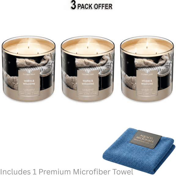 Goose Creek 3-Wick Warm & Welcome Scented Jar Candle, 14.5 oz.