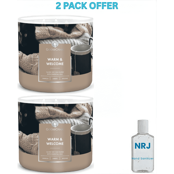 Goose Creek 3-Wick Warm & Welcome Scented Jar Candle, 14.5oz.