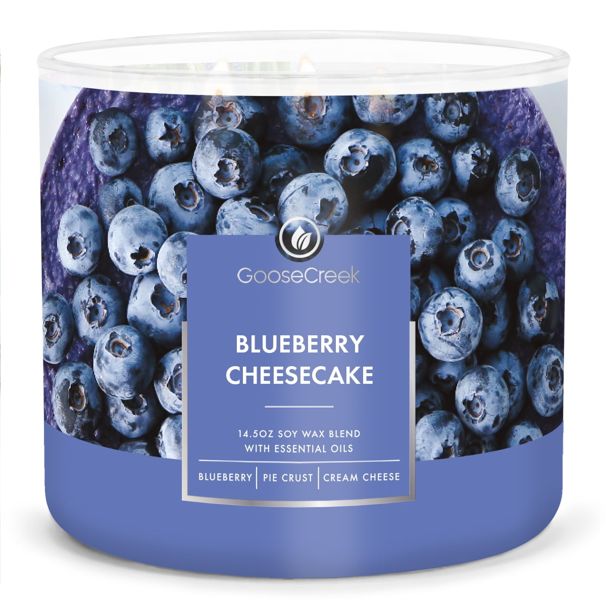 Goose Creek 3 Wick Blueberry Cheesecake Scented Jar Candle, 14.5oz.
