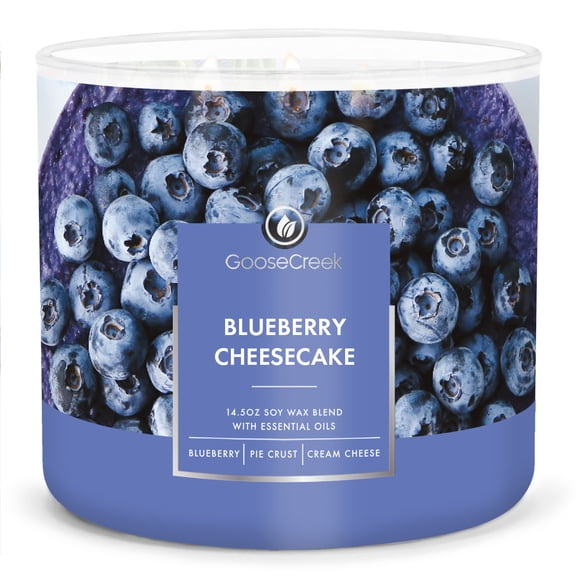 Goose Creek 3 Wick Blueberry Cheesecake Scented Jar Candle, 14.5oz.