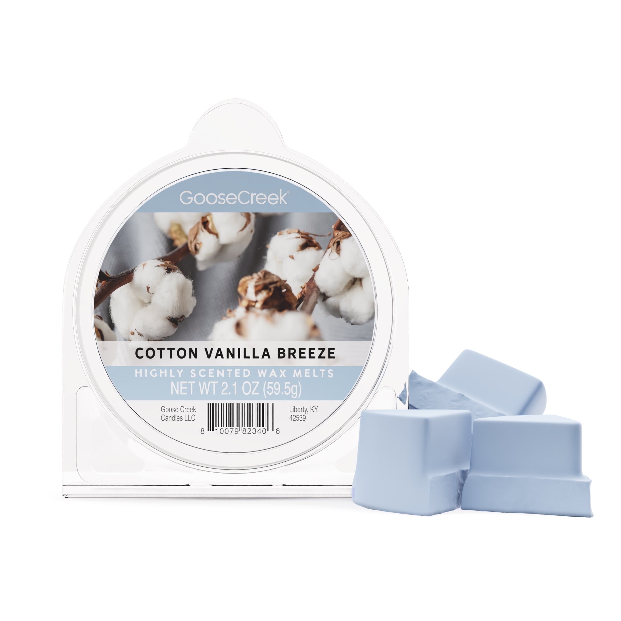 Goose Creek, Cotton Vanilla Breeze Scented Wax Melt, 2.1oz (4 Pack)