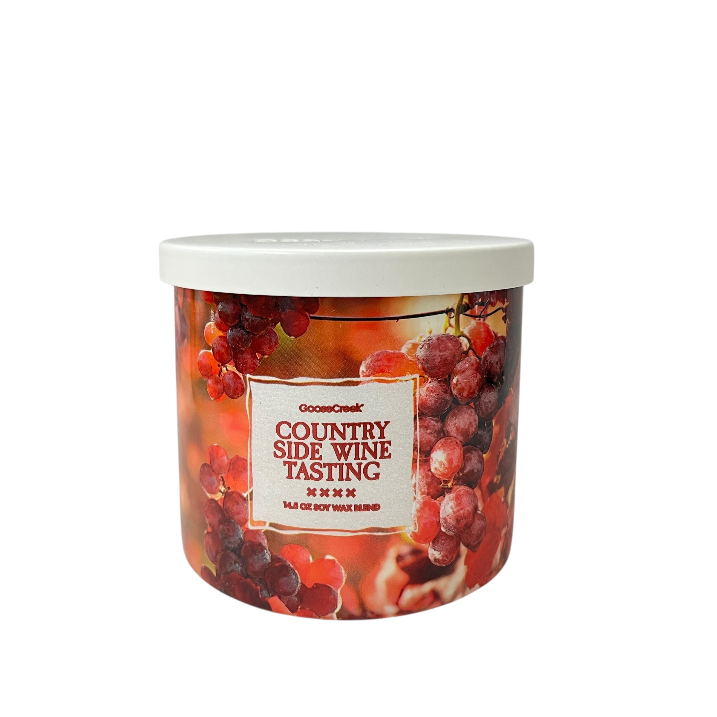 Goose Creek Countryside Wine Tasting Scented 3 Wick Candle 14.5 oz