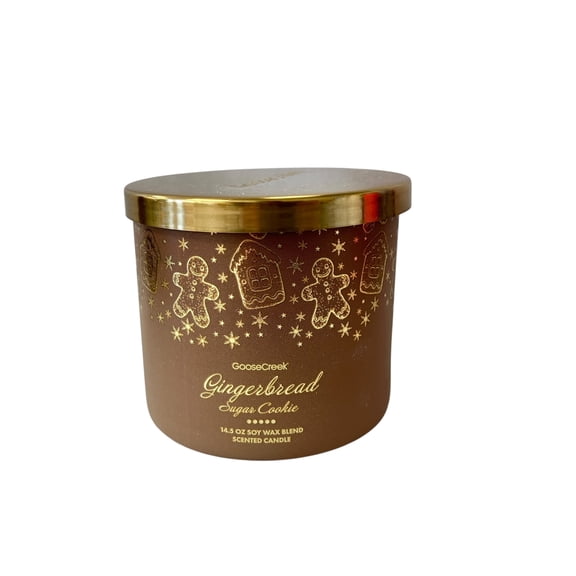 Goose Creek Gingerbread Sugar Cookie Scented 3 Wick Candle 14.5 oz