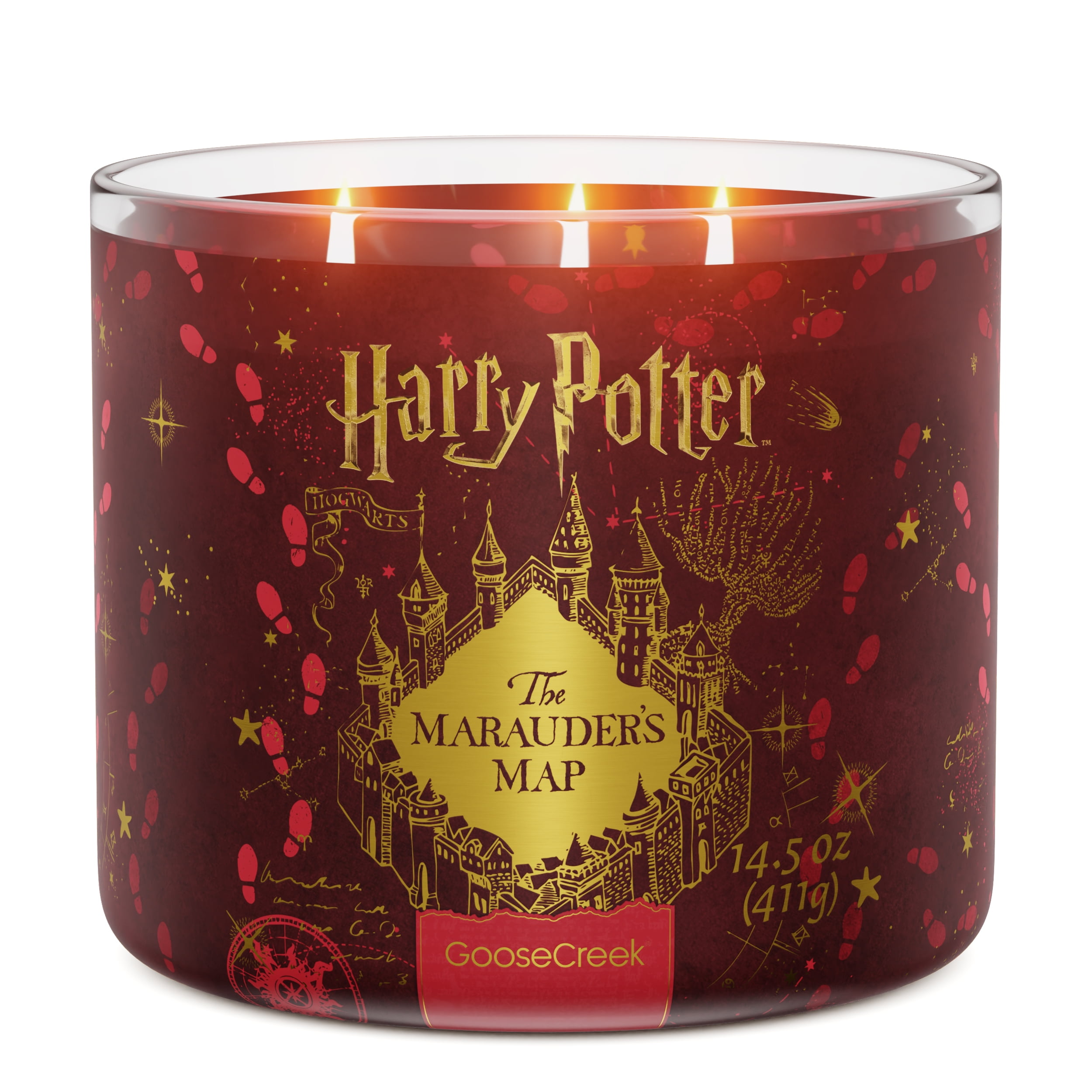Goose Creek Harry Potter Marauder's Map 3-wick Ancient Paper