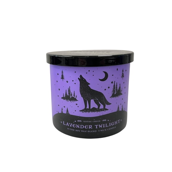 Goose Creek Lavender Twilight Scented 3 Wick Candle 14.5 oz