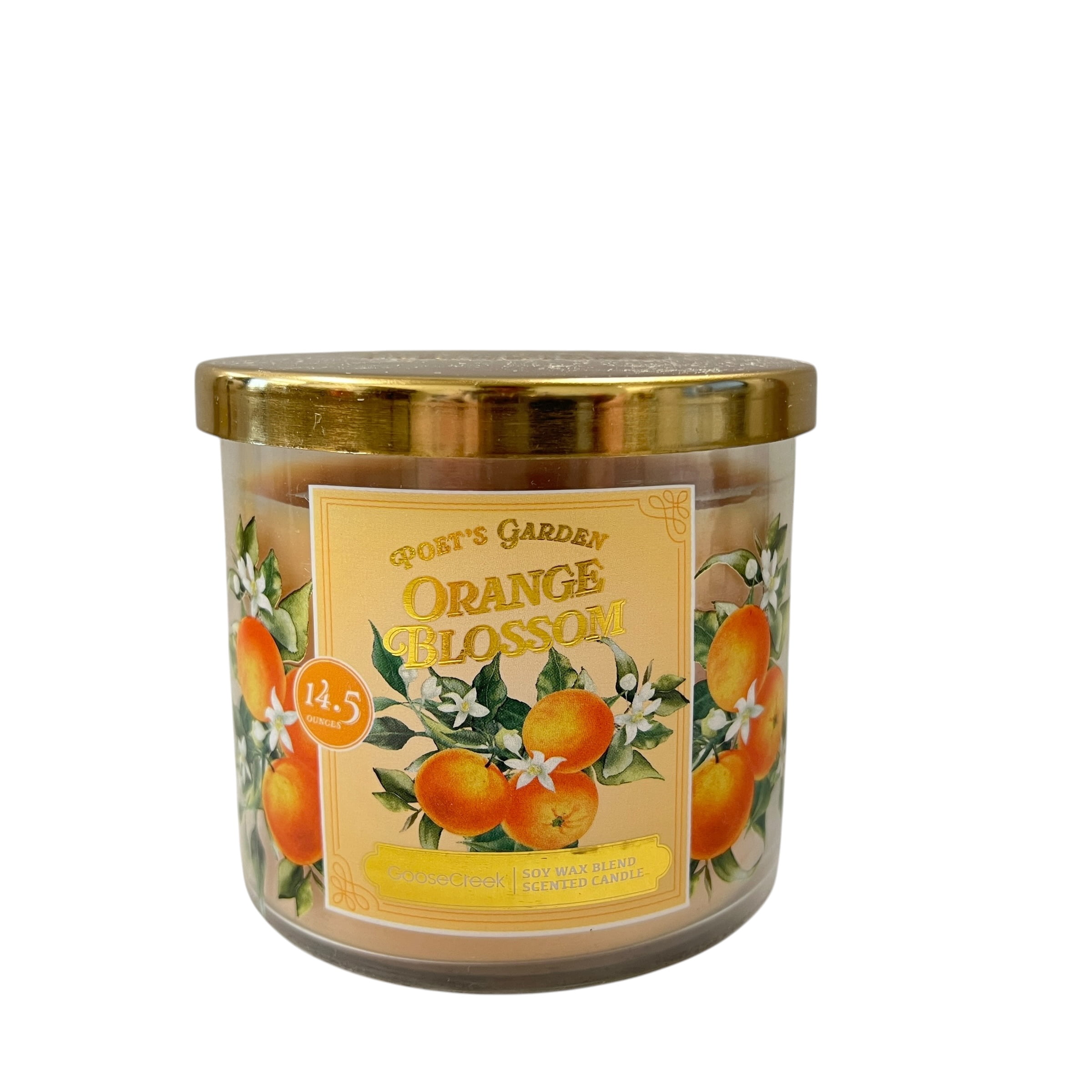Goose Creek Orange Blossoms Scented 3 Wick Candle 14.5 oz
