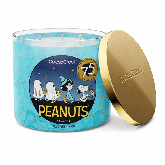 Goose Creek Peanuts Halloween Night 3-Wick Scented Candle, 14.5 oz