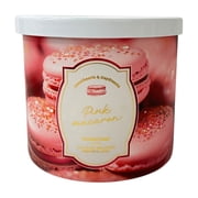 Goose Creek Pink Macaron Scented 3 Wick Candle 14.5 oz