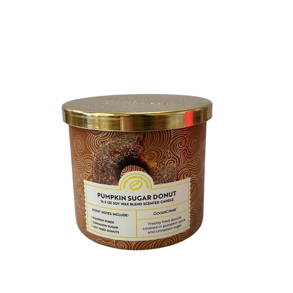 Goose Creek Pumpkin Sugar Donut 3 Wick Candle 14.5 oz