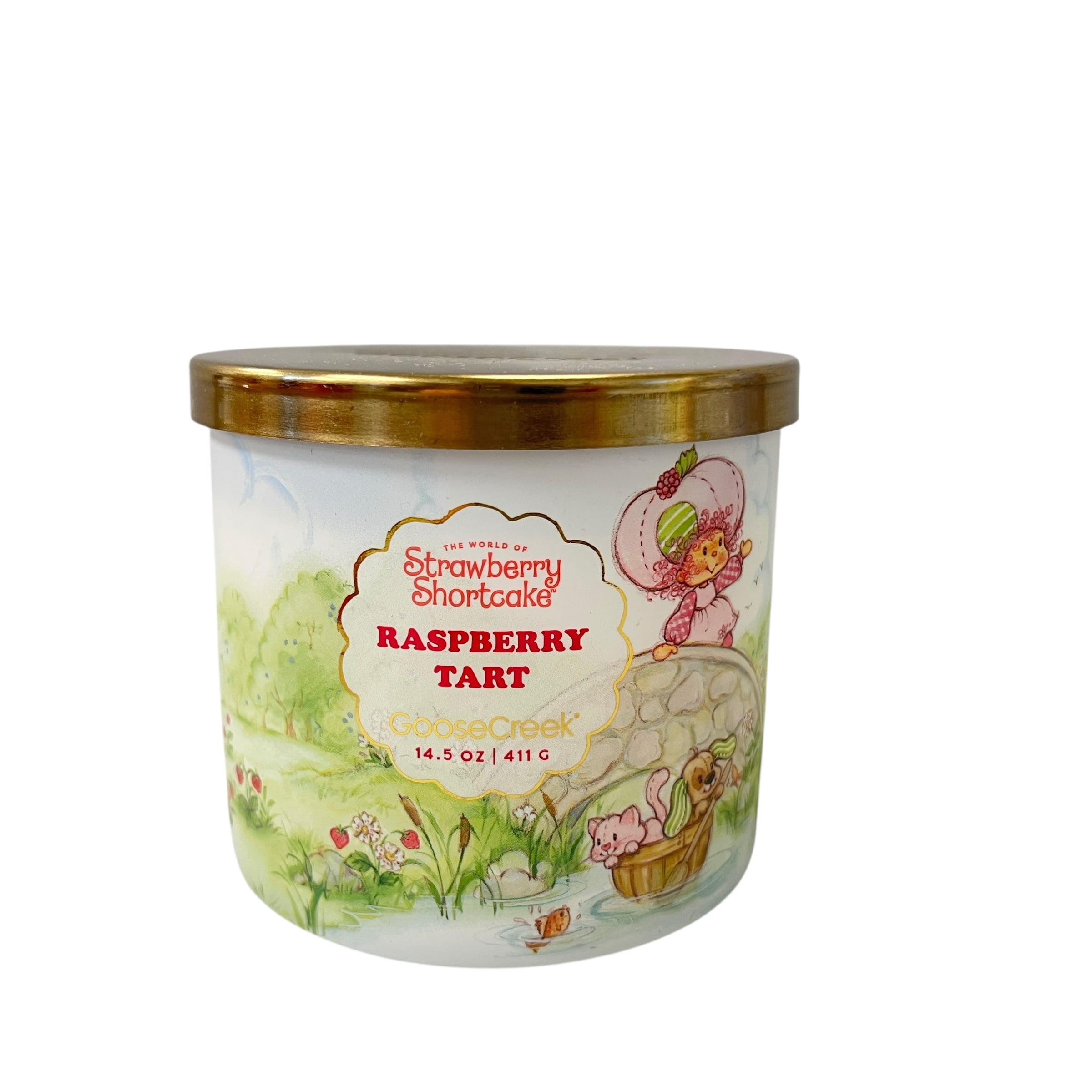 Goose Creek Raspberry Tart Scented 3 Wick Candle 14.5 oz