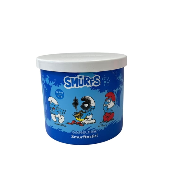 Goose Creek Smurftastic Scented 3 Wick Candle 14.5 oz