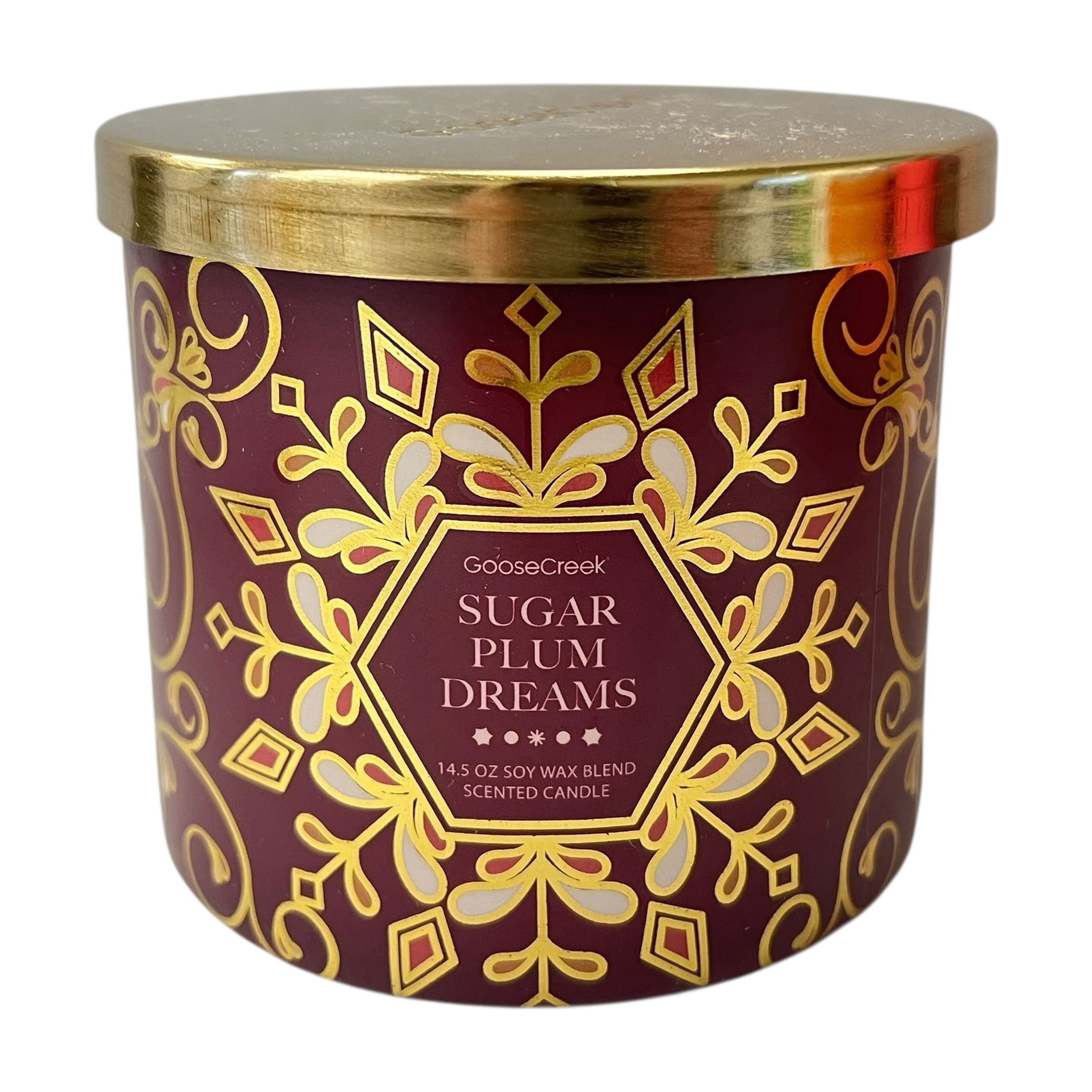Goose Creek Sugar Plum Dreams Scented 3 Wick Candle 14.5 oz