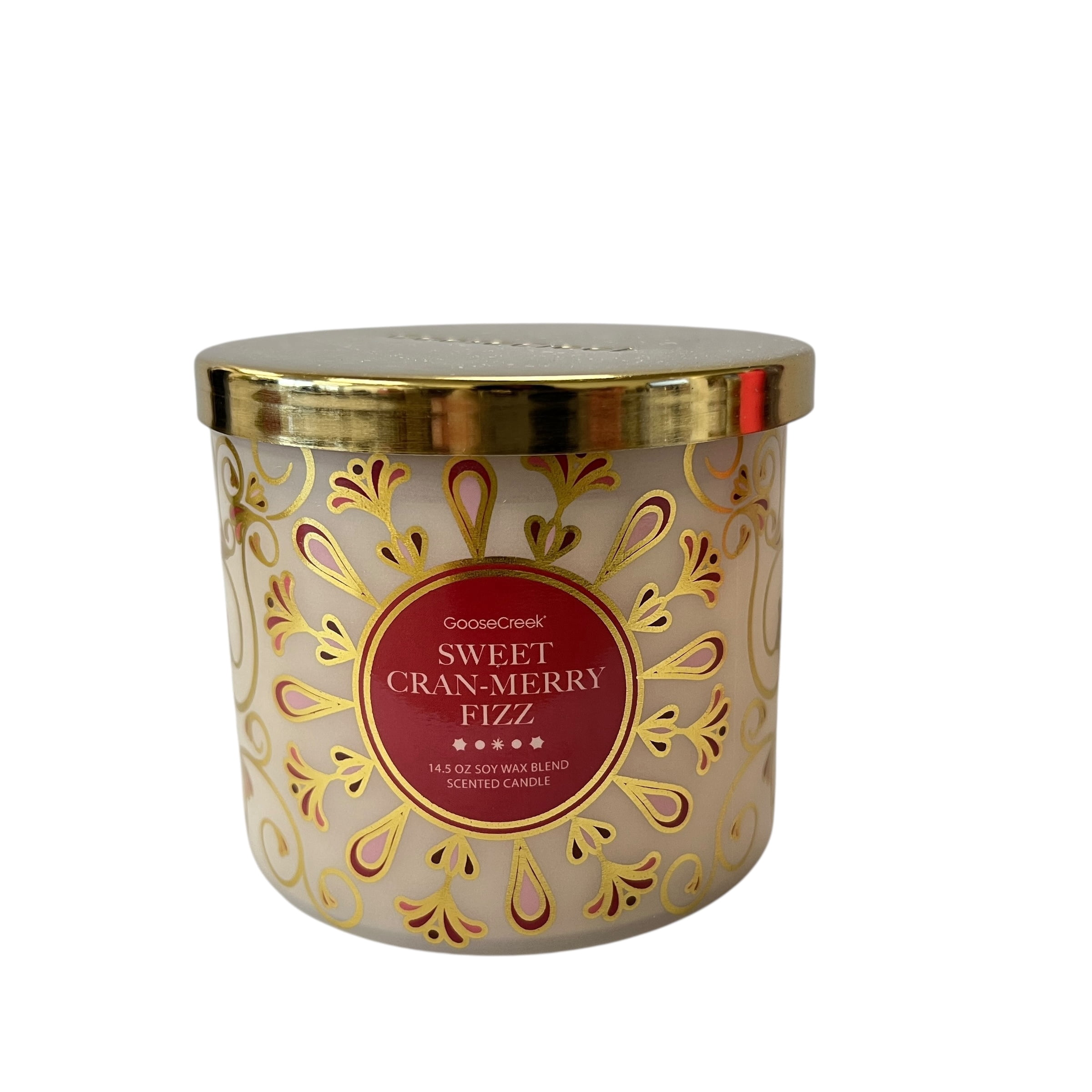 Goose Creek Sweet Cran-Merry Fizz Scented 3 Wick Candle 14.5 oz